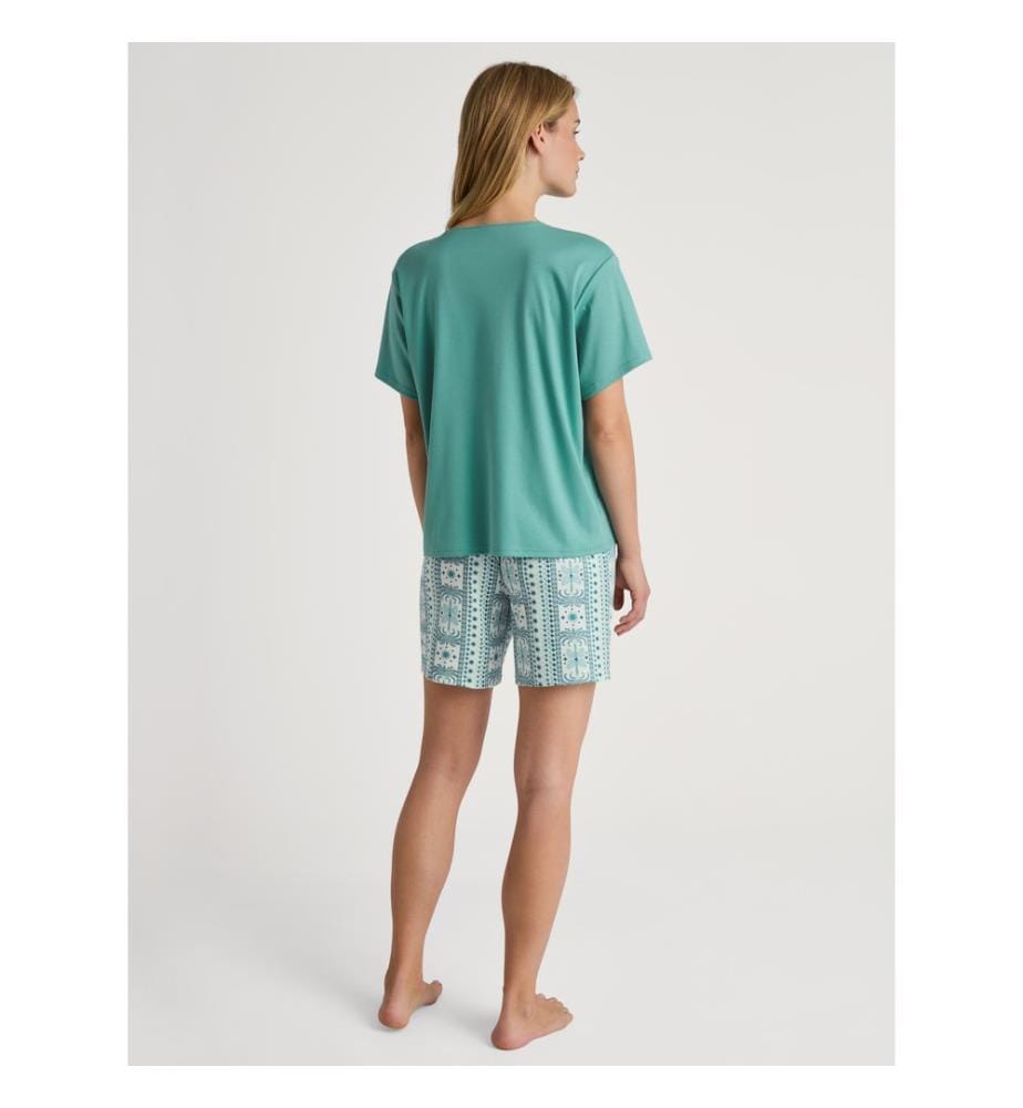 Pyjama kurz - Bluish Turquoise