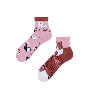 Socken Playful Cat Quarter