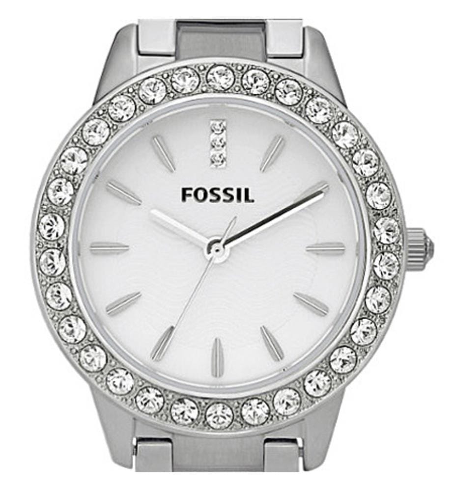 Armbanduhr Glitz - Silber und Weiss