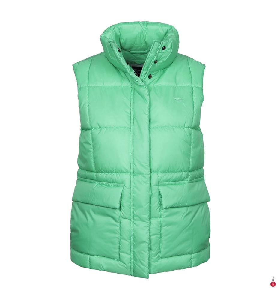 Ärmellose Daunenjacke - Grün