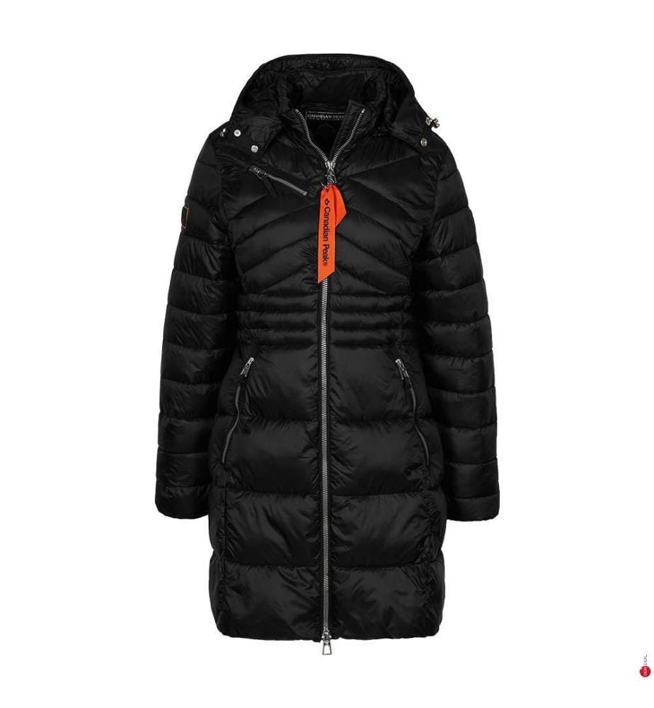 Bodyeak Lange Daunenjacke - Schwarz