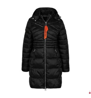 Bodyeak Lange Daunenjacke - Schwarz