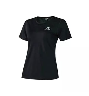 Merinowolle-T-Shirt MC140G für Damen – Laax Black