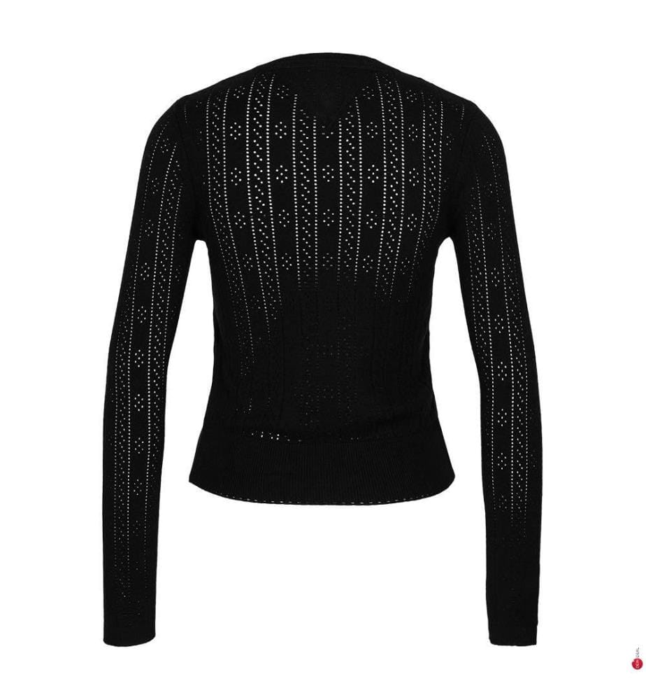 Strickjacke - Schwarz