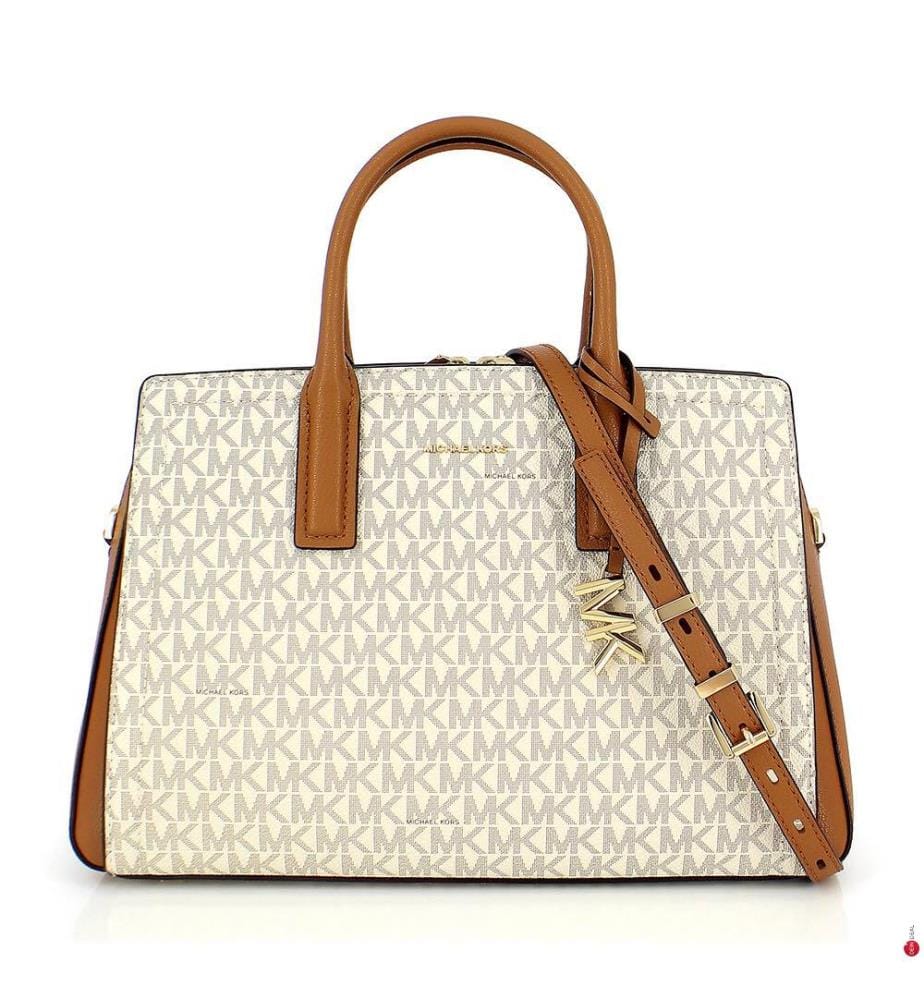 Borsa media Laila - Marrone scuro e marrone chiaro