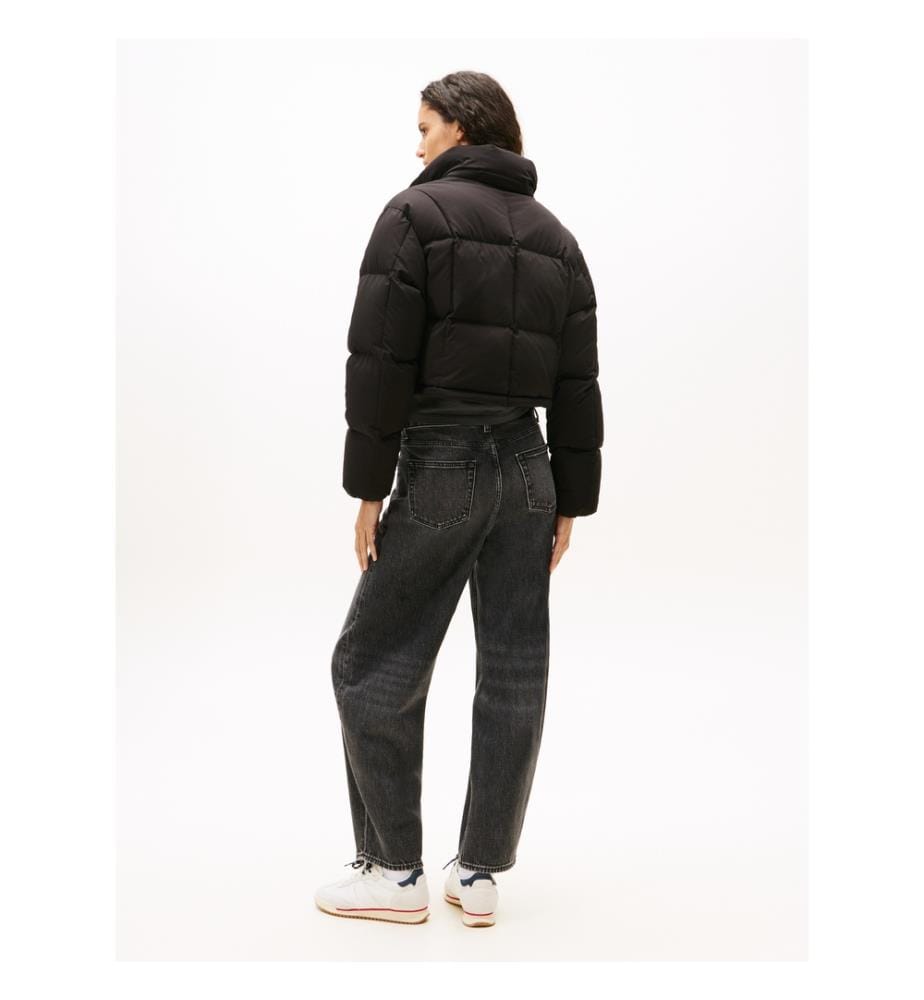Alaska Daunenjacke mit Kapuze - Schwarz