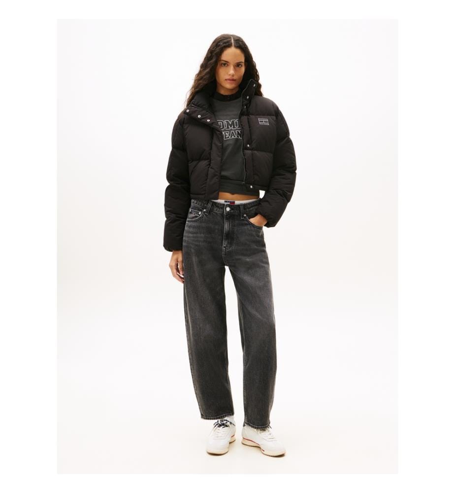 Alaska Daunenjacke mit Kapuze - Schwarz
