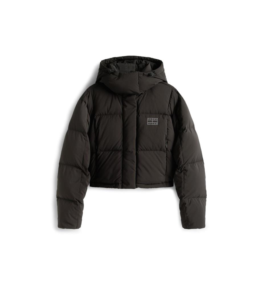 Alaska Daunenjacke mit Kapuze - Schwarz