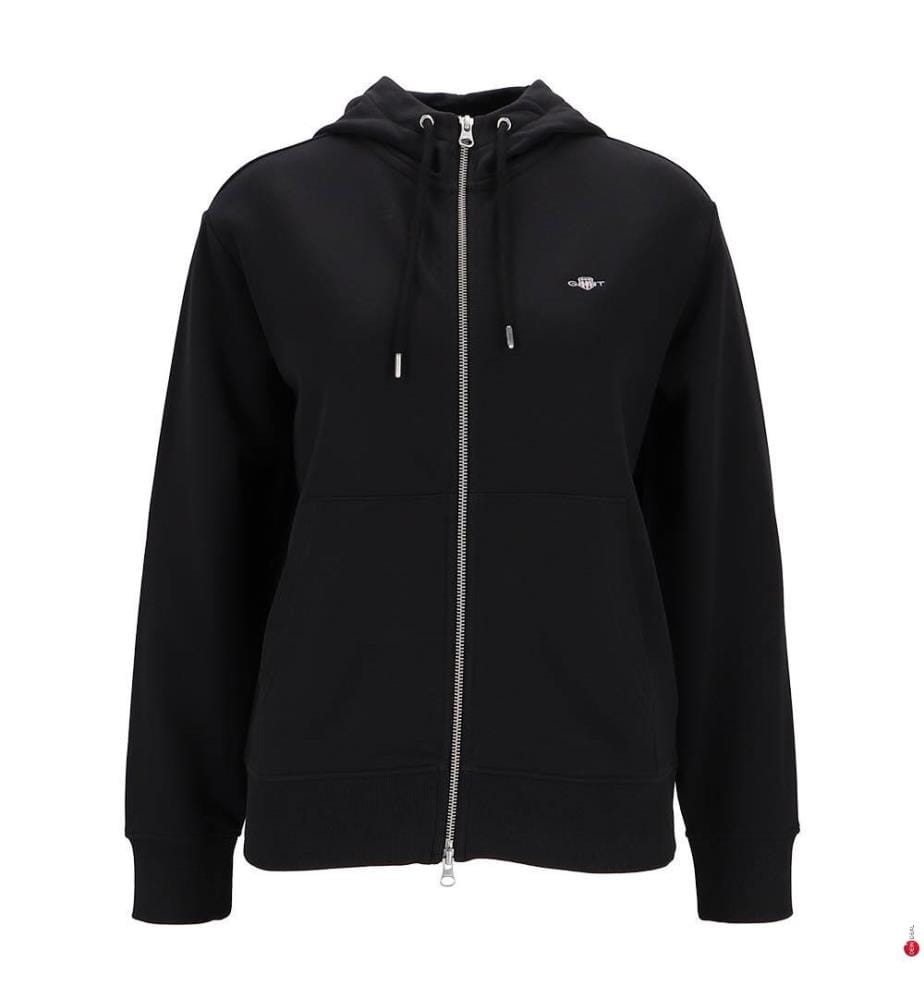 Sweat à capuche zippé Shield - Noir