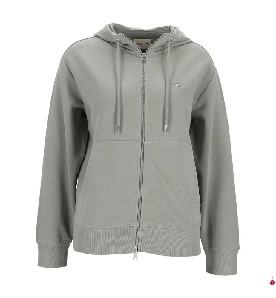 Shield Zip Hoodie - Verwaschenes Salbeigrün