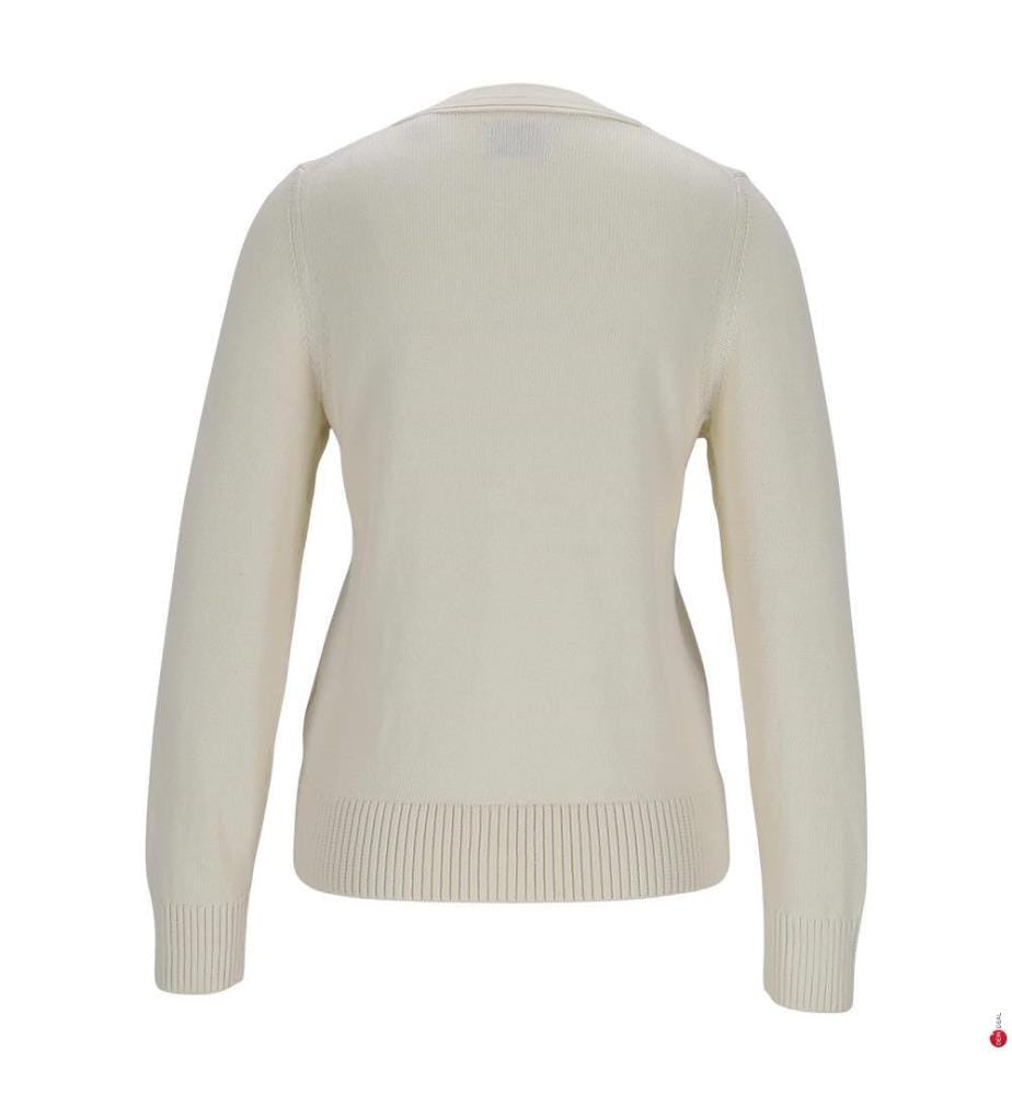 Cardigan classico in cotone - Crema