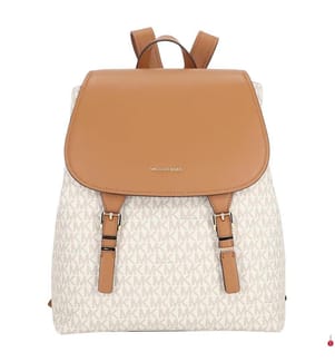 Quinn Rucksack mit magnetischer Frontlasche - Vanille und Braun