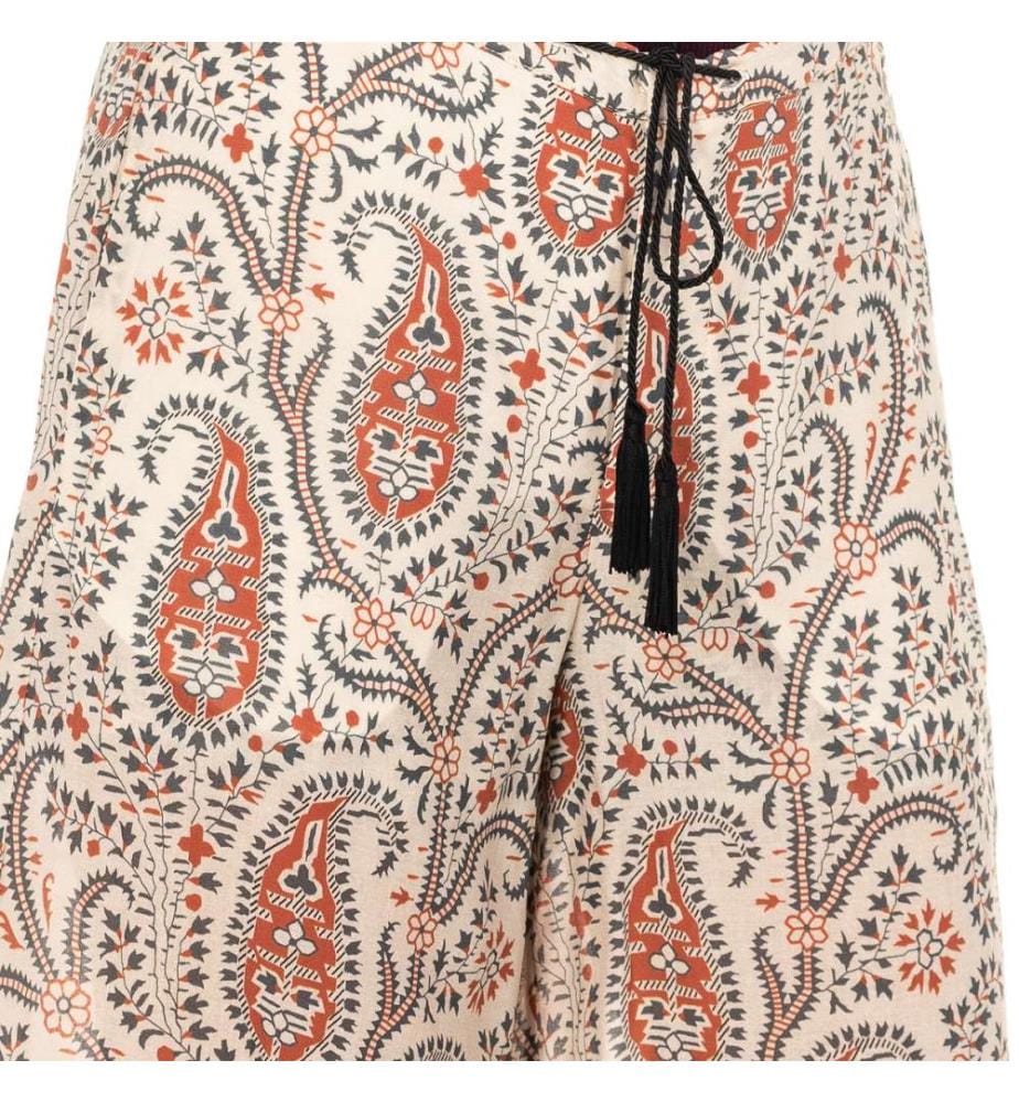 Pants - Beige & Multicolor