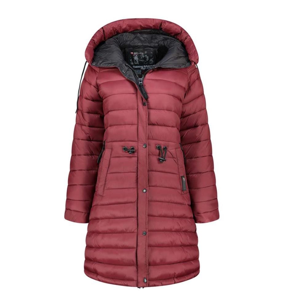 Steppjacke Batigana - Bordeaux und Schwarz