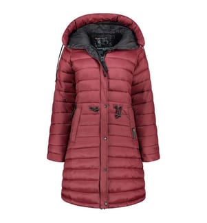 Steppjacke Batigana - Bordeaux und Schwarz