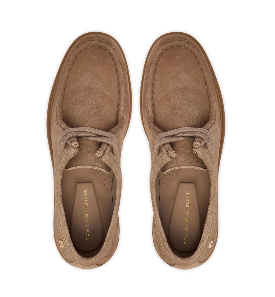 Mocassins en daim à monogramme TH - Gris Universel
