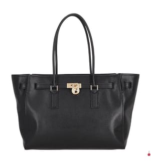 Hamilton Moderne Tote in pelle, nera