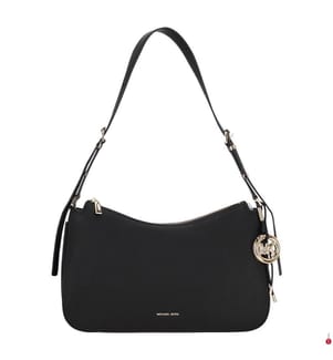 Sac à main en cuir véritable, noir