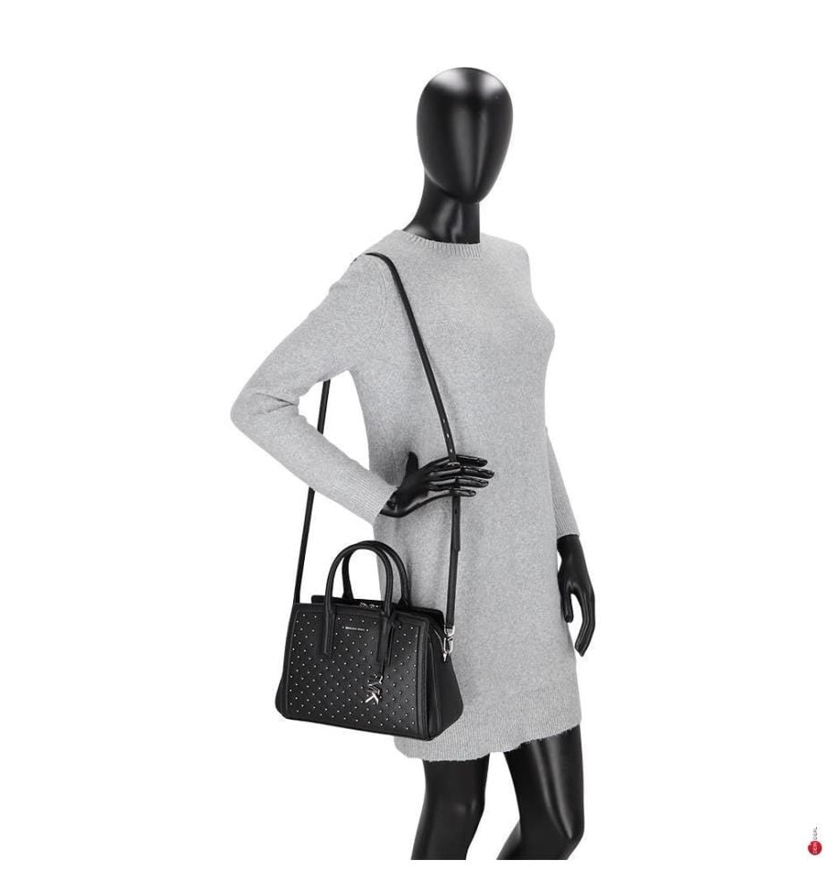 Borsa Laila piccola in pelle - Nero