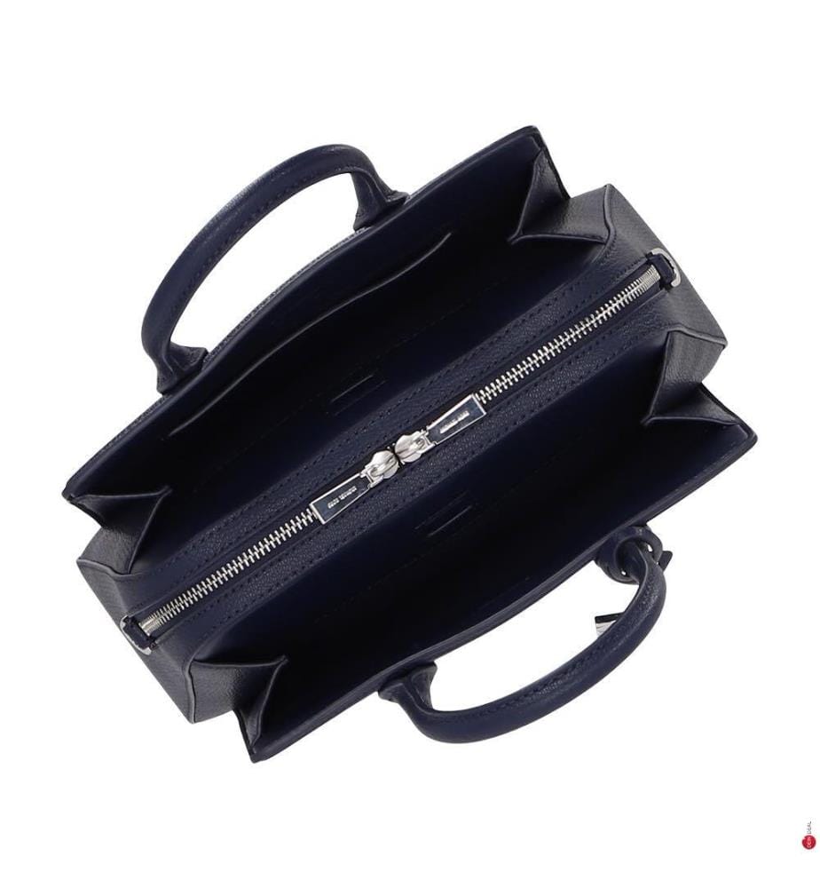 Sac à Main en Cuir Laila Small - Bleu