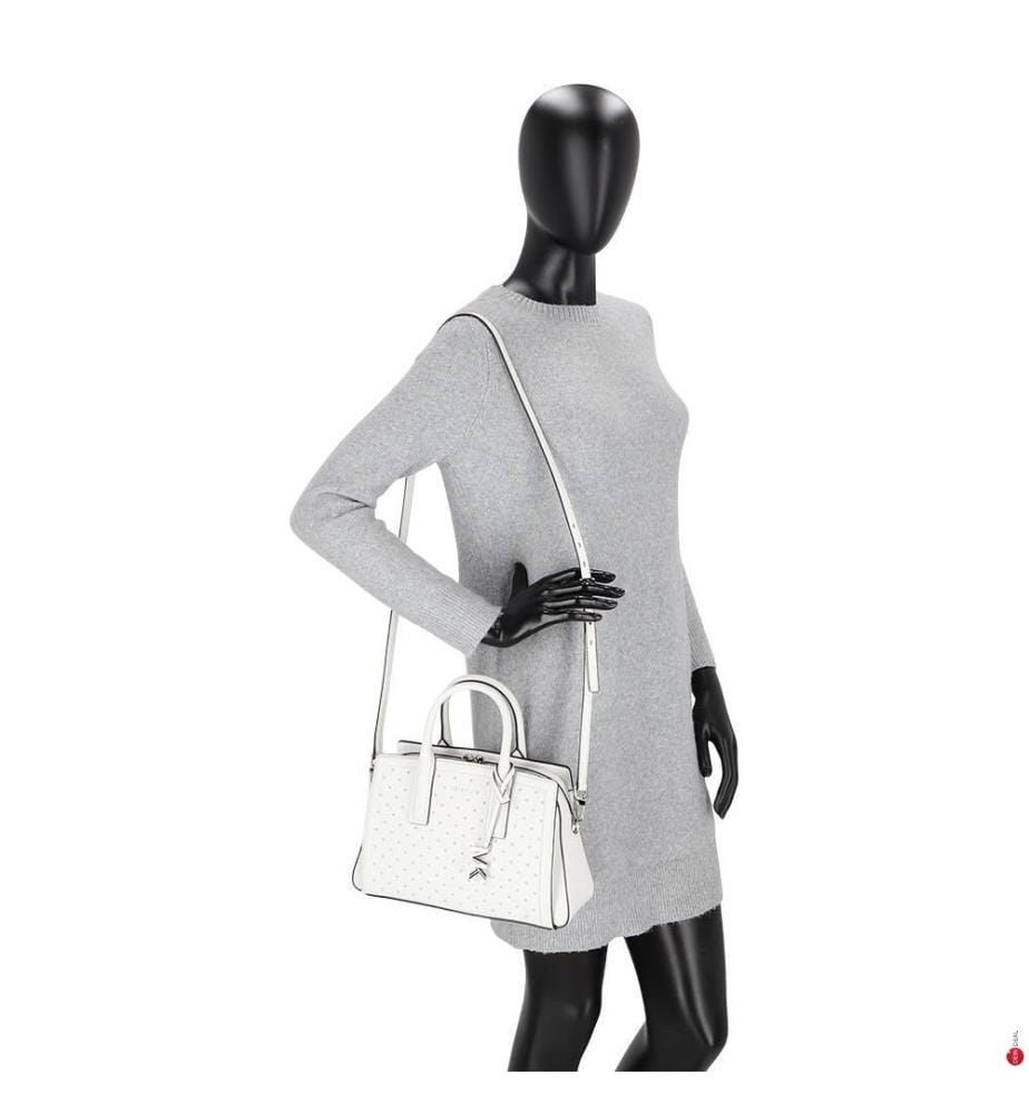 Sac à Main en Cuir Laila Small - Blanc
