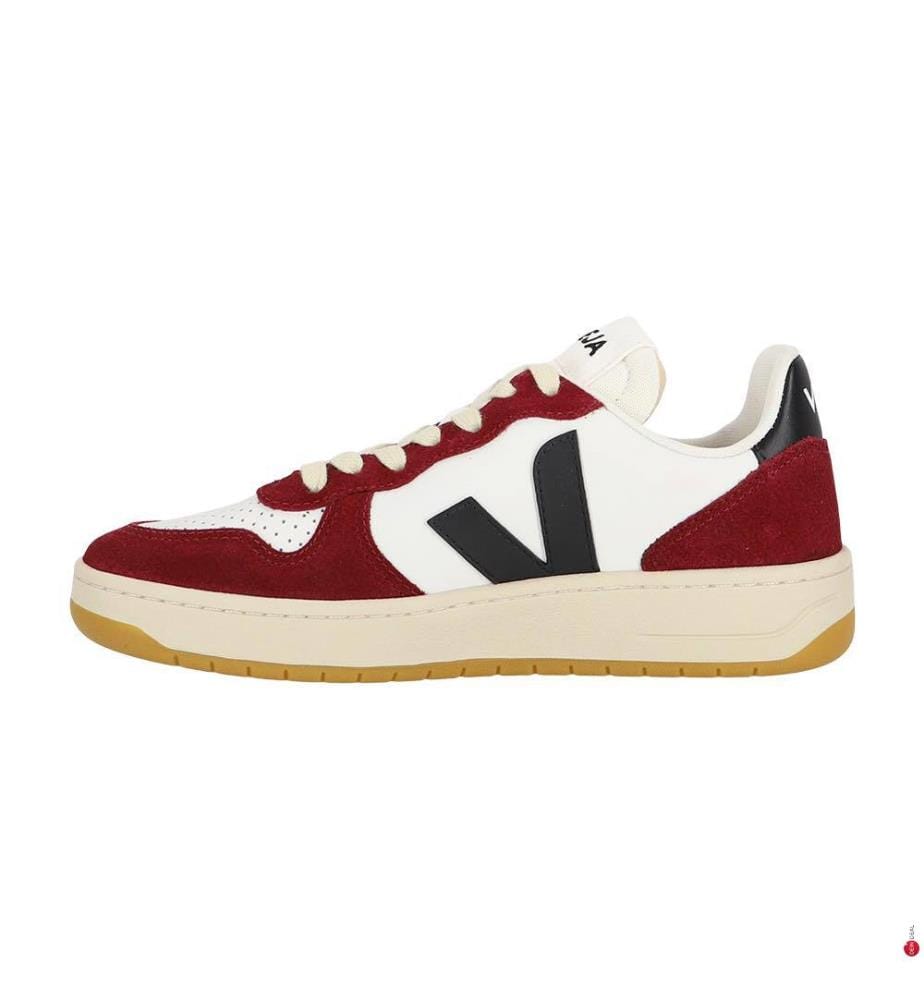 Prime Sneakers für Damen - gepolsterter Komfort - Schwarz/Bordeaux