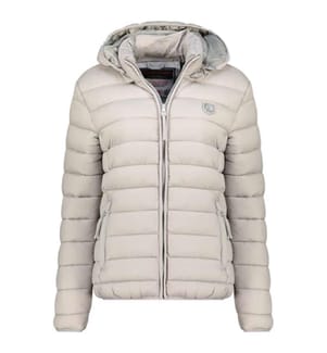 Amichoko-Blouson mit abnehmbarer Kapuze für Frauen - Light Grey