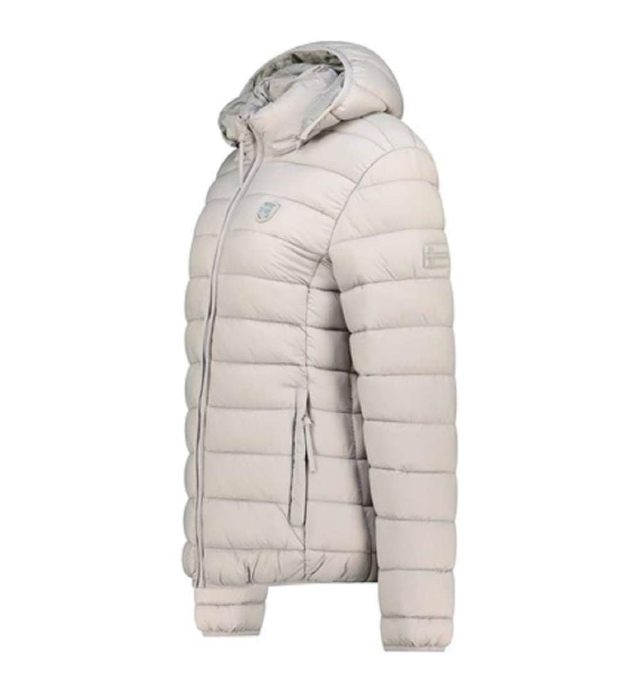 Amichoko-Blouson mit abnehmbarer Kapuze für Frauen - Light Grey