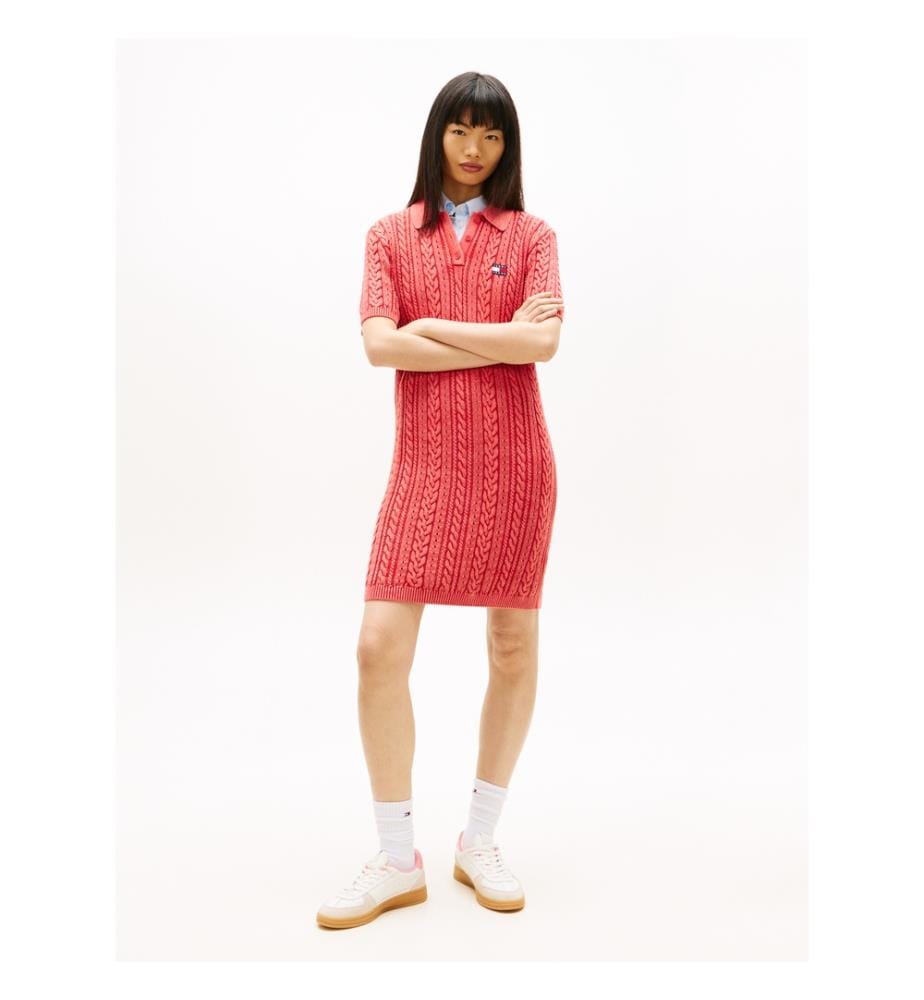 Kleid Cable - Rot