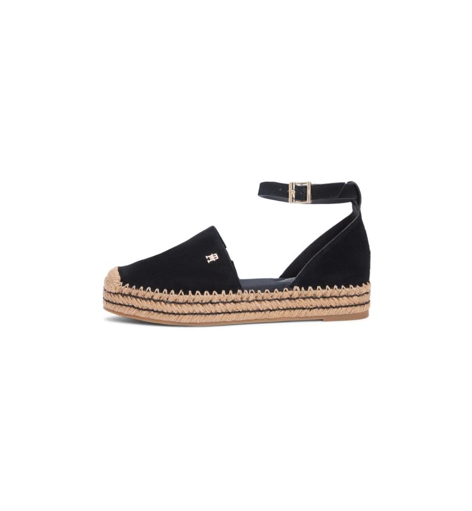 Espadrilles Compensées en Daim - Noir