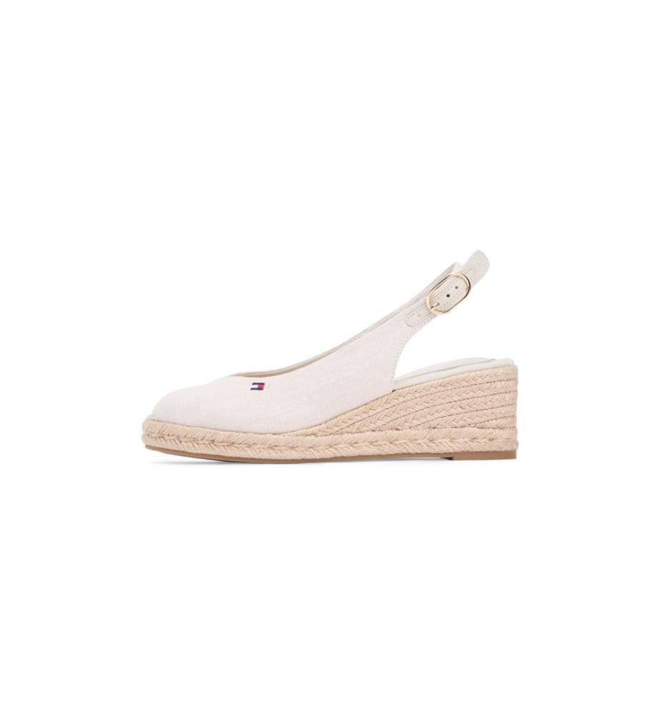 Espadrilles Compensées en Chanvre - Beige