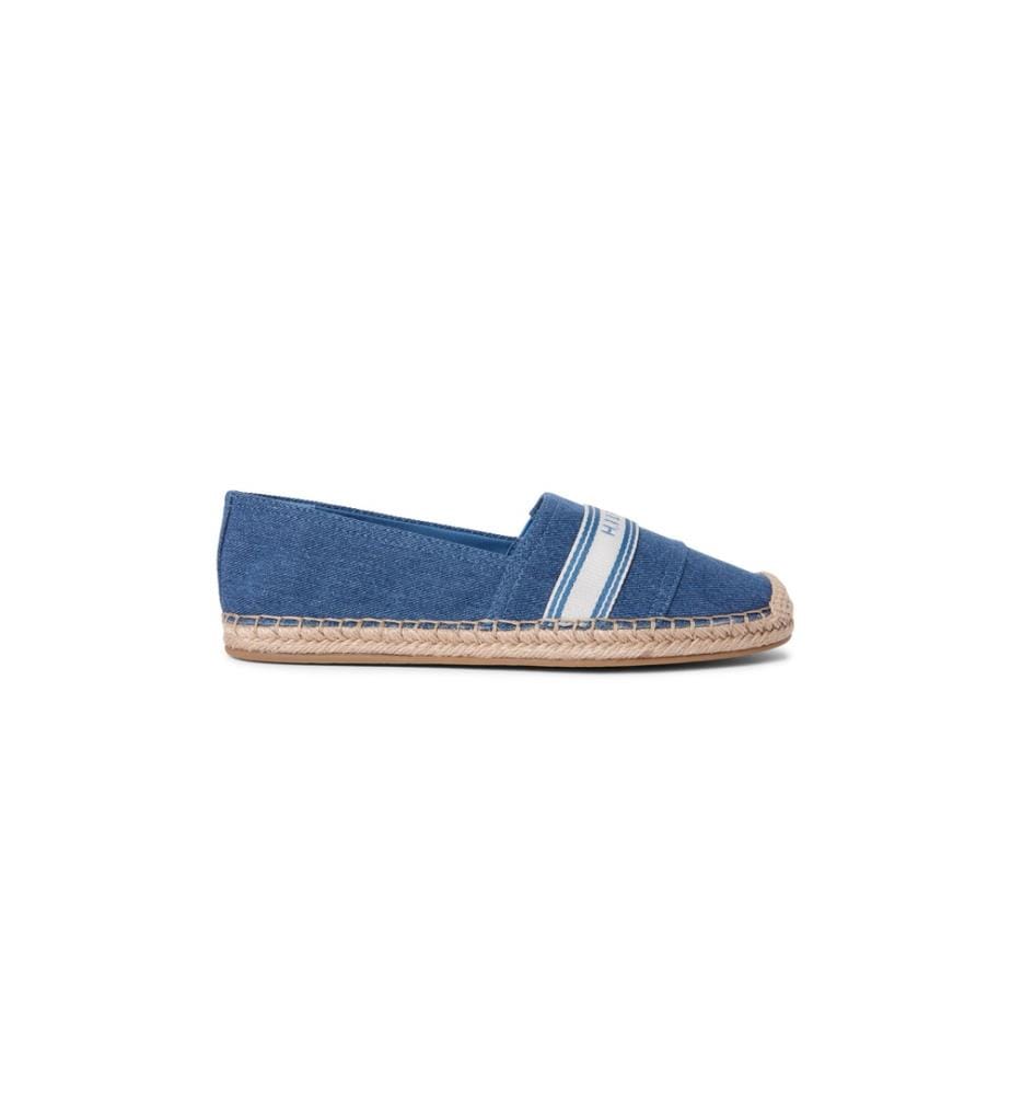 Denim Canvas Espadrilles - Blau