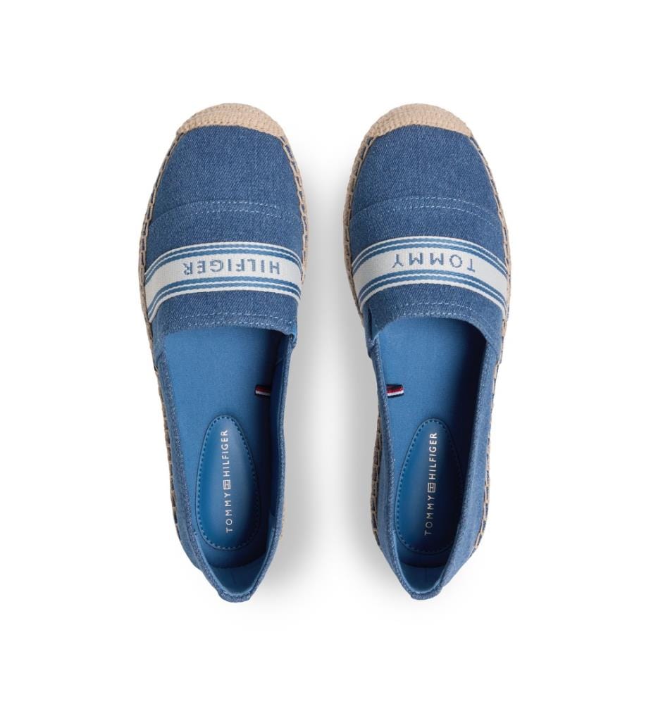 Denim Canvas Espadrilles - Blau