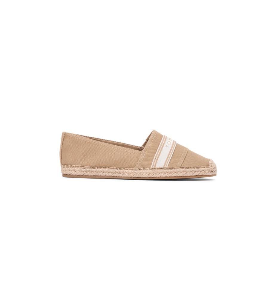 Denim Canvas Espadrilles - Hellbraun