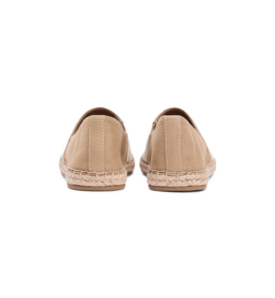 Denim Canvas Espadrilles - Hellbraun