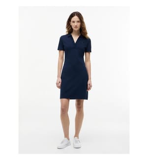 Slim Fit Polokleid - Marine
