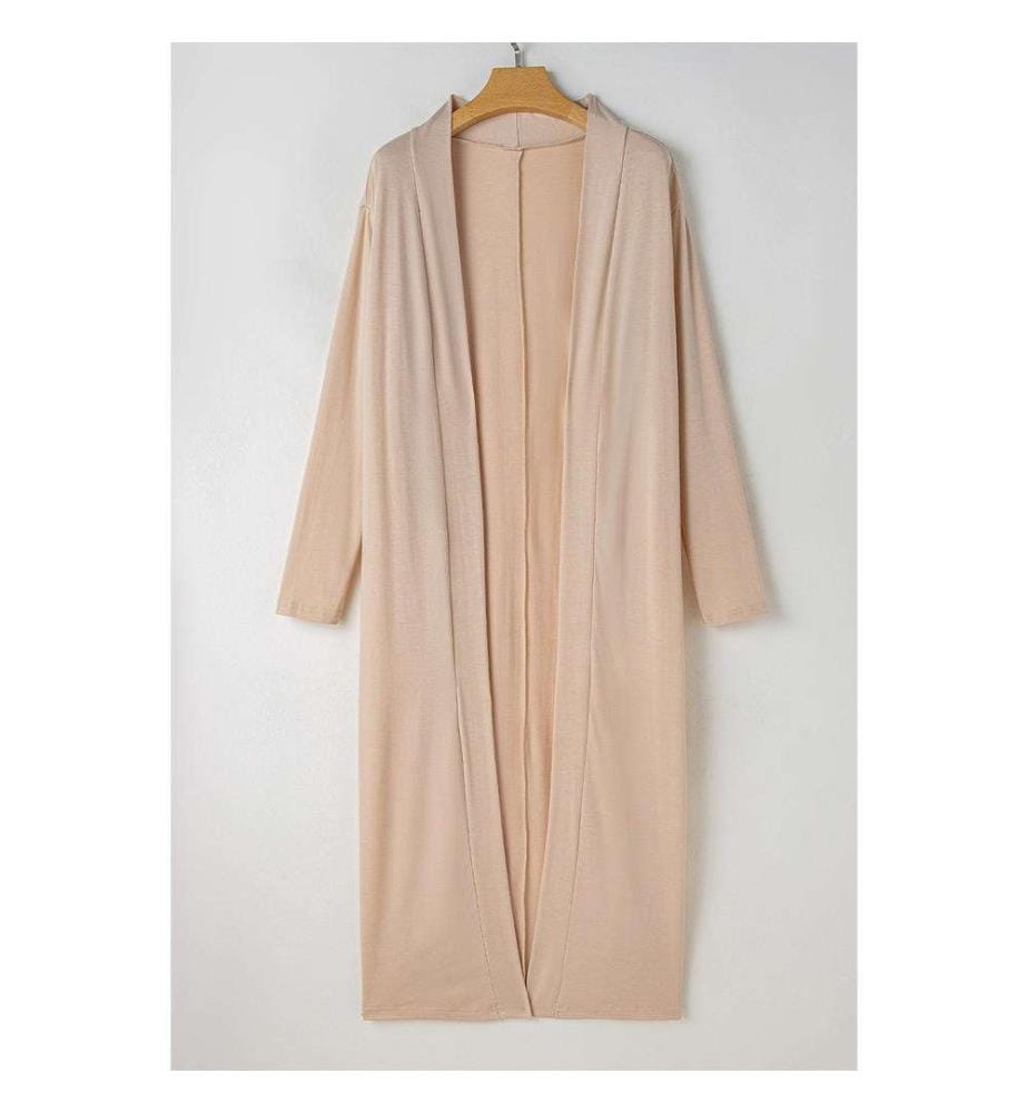 Cardigan and Hose Set - Beige