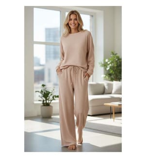 Set aus Hose und T-Shirt - Beige
