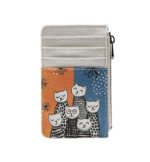 Mehrfarbige Brieftasche - Familienporträt-Design
