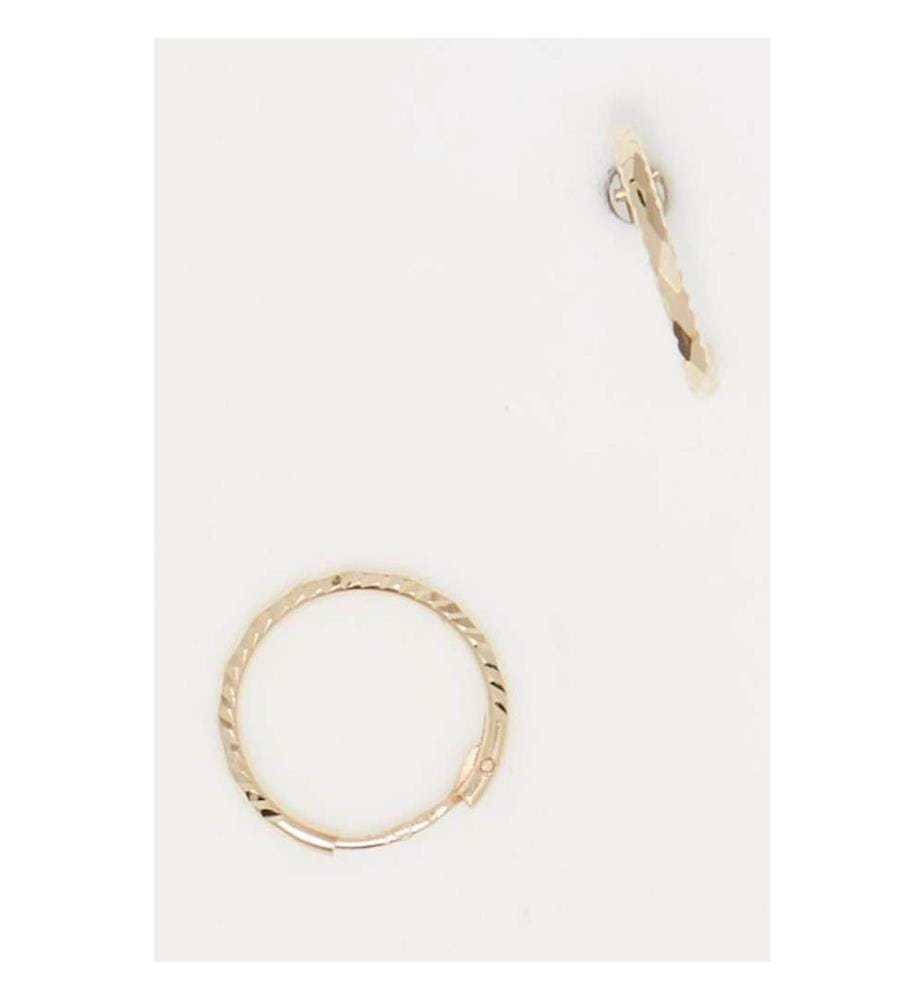 Ohrringe Créoles Twistées 10mm - Gelbgold 375/1000