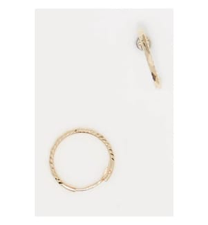Ohrringe Créoles Twistées 10mm - Gelbgold 375/1000