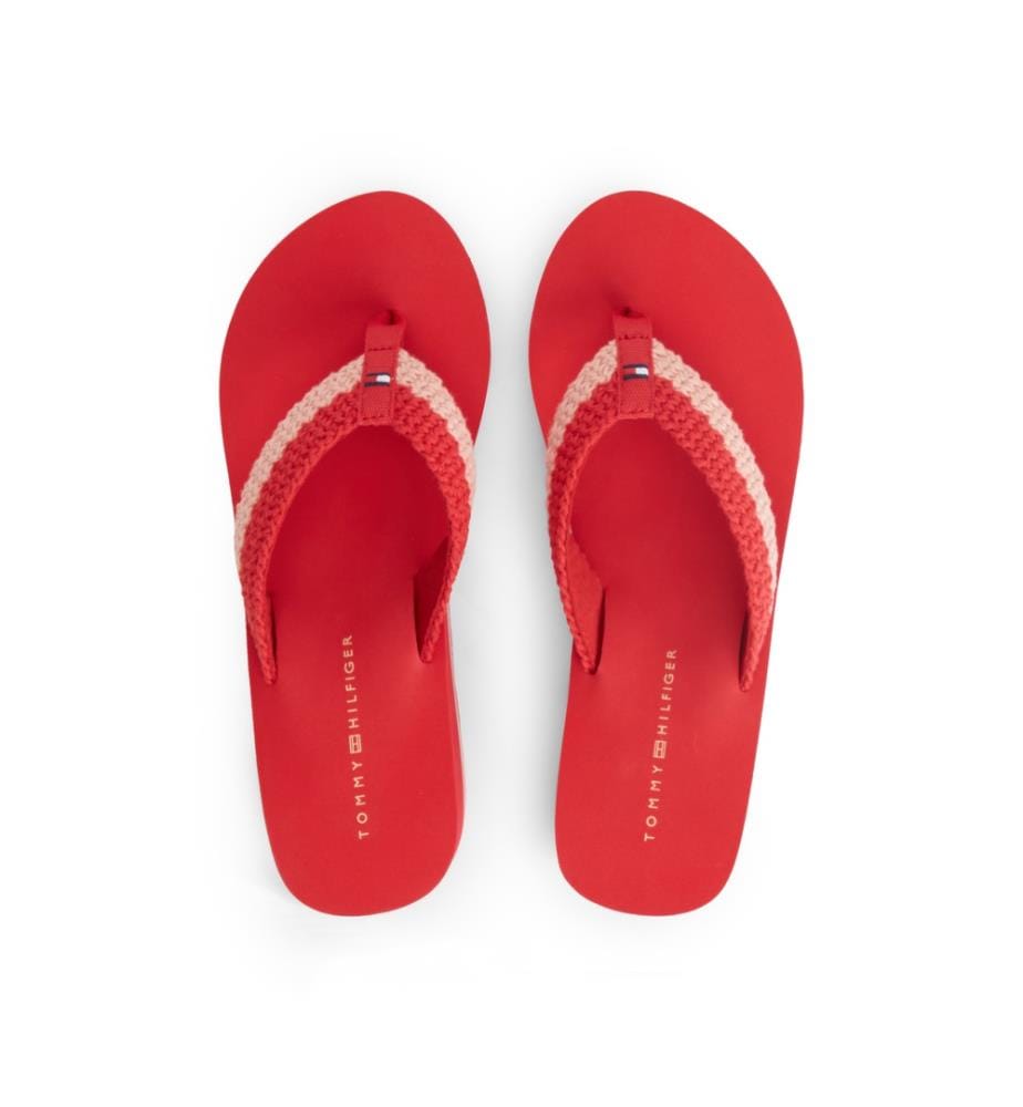 Gewebte Flip-Flops - Rot
