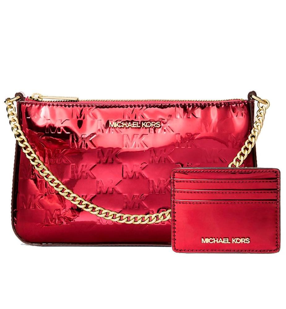 Geschenkset Grösse M Pochette und Kartenetui Jet Set - Cherry