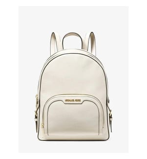 Rucksack Jaycee Medium Geprägtes Leder - Hellcreme