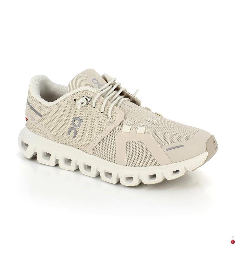 Baskets Cloud 6 - Perle et Blanc
