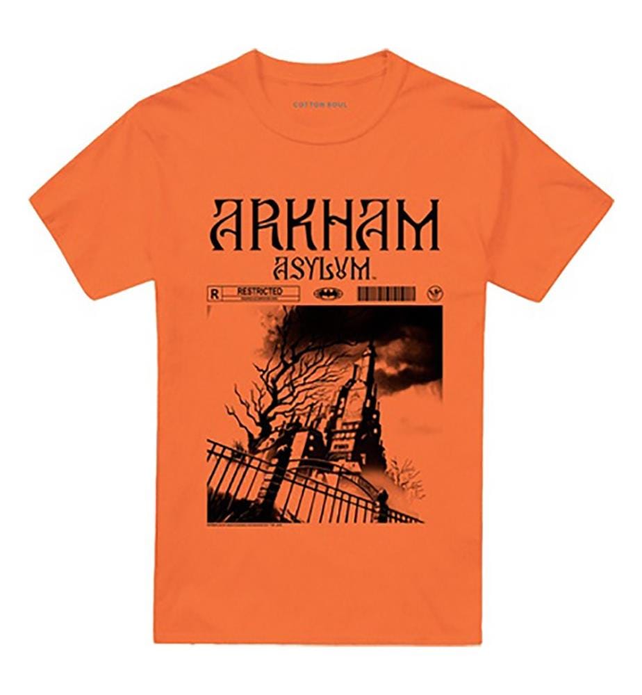 T Shirt Arkham Asylum - Orange