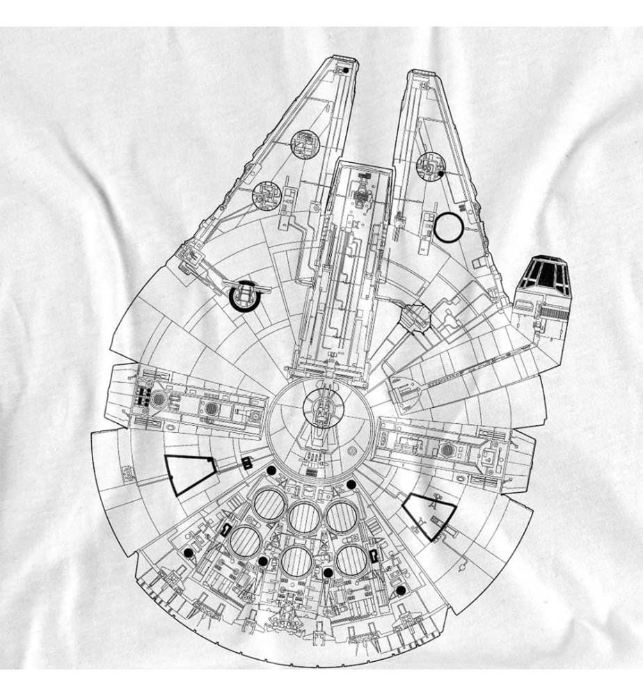 T-Shirt / Millenium Lines - Weiss