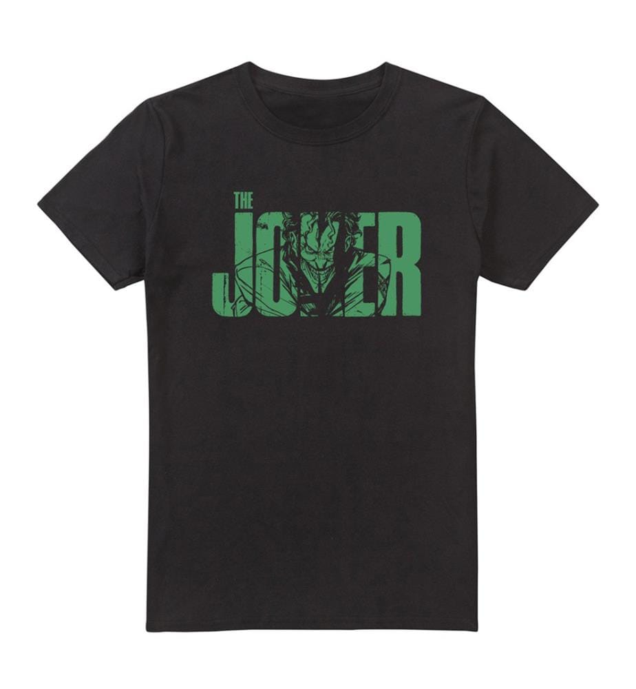 T Shirt Dc Comics/Joker Text - Noir