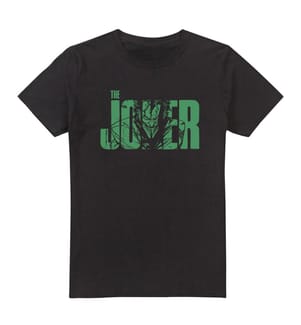 T Shirt Dc Comics/Joker Text - Noir