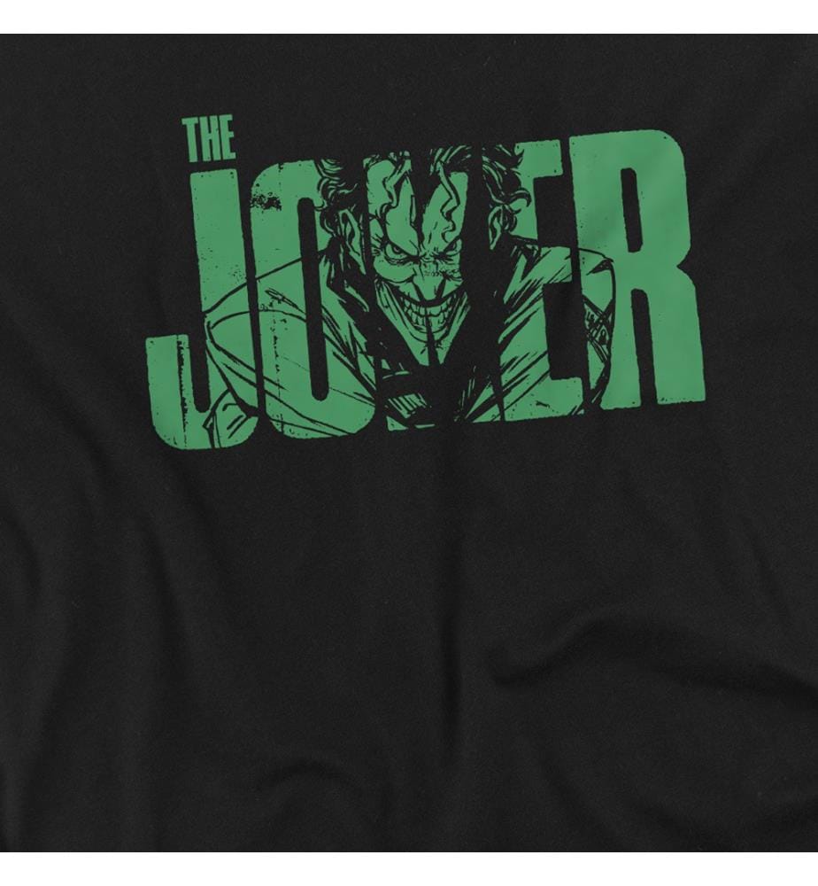 T Shirt Dc Comics/Joker Text - Noir